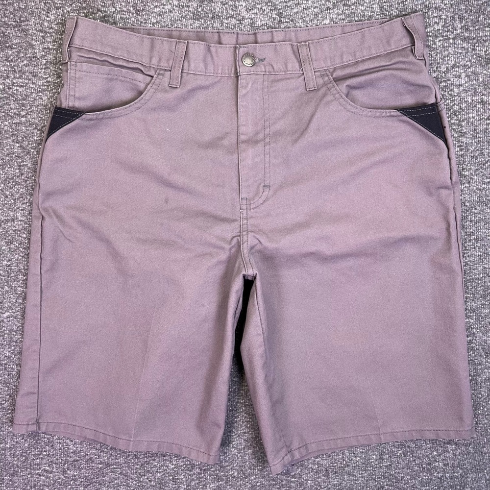 Dickies Shorts Mens 35x10‎ Grey Work Twill Utility Casual Rugged Chino Durable